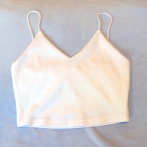 Crop, ribbed cami shirt